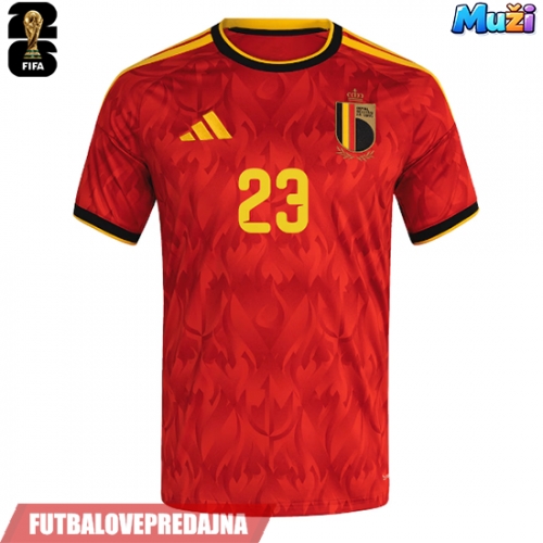 Lacne Muži Futbalové dres Belgicko Michy Batshuayi #23 MS 2026 Krátky Rukáv - Domáci